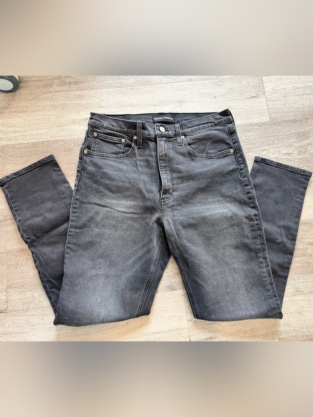 Aritzia Denim Forum The '80s Bardot Hi-Rise Slim Jeans Black - 32